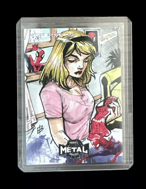 2022 Upper Deck Marvel Metal Universe Spider-Man Sketch Cards 1/1 Ed Bilas Auto