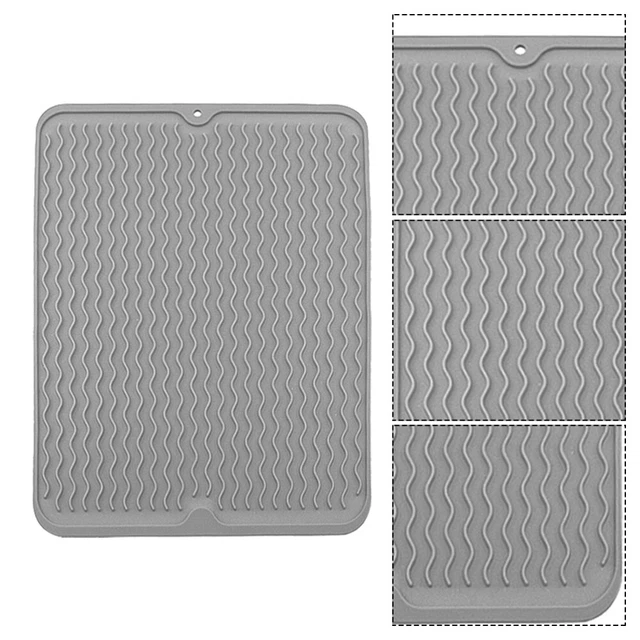 Estera de goteo tabla de goteo alfombra utensilios de silicona impermeable