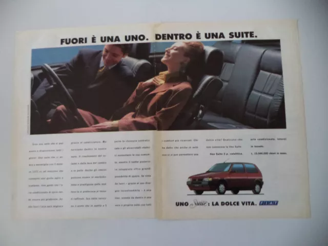 advertising Pubblicità 1992 FIAT UNO SUITE
