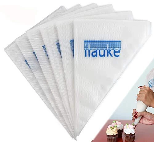 ilauke 100PCS 15" Poches à Douilles Jetables Plastique Plus Épais Poche Pâtis...