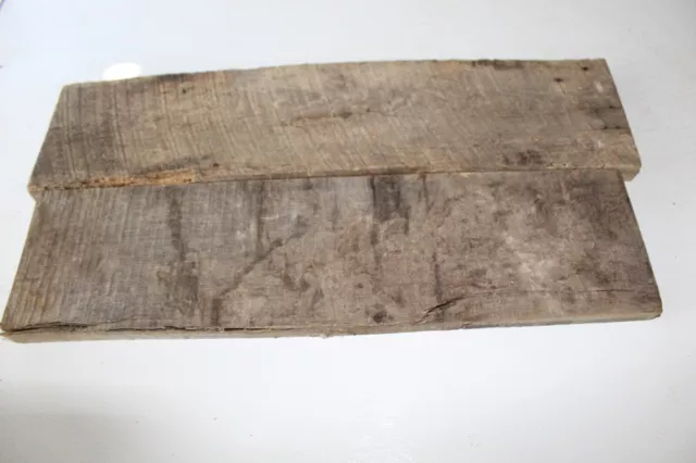 2 Pcs Reclaimed Weathered Oak Old Barn Board Wood Lumber Rustic Board Crafts Art