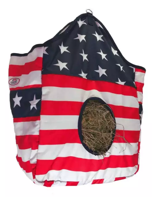 Derby Originals Patriotic 1200D Horse Hay Bag with 6 Month Warranty