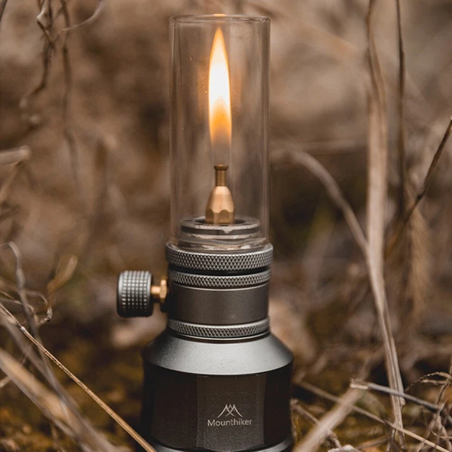 Lanterne à Gaz Campingmoon T-1D15 Avec Réservoir Vide En Bois Pour Camping