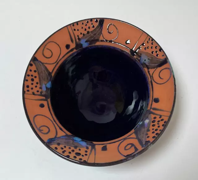 Neil Boughton Australian Studio Pottery Iridescent Lustre Glazed Bowl Signed