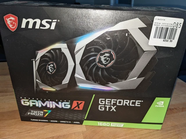 MSI GeForce GTX 1660 Super Gaming Graphics Card PCI-E X16 No