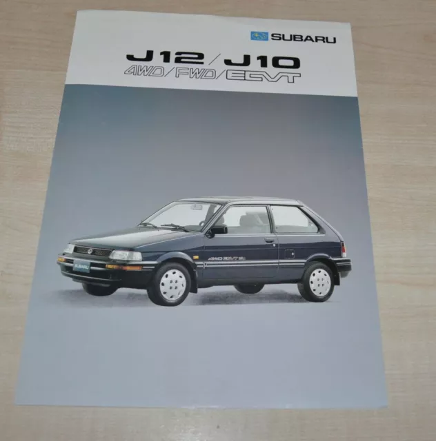 Subaru J12 J10 4WD FWD ECVT Brochure Prospekt Greece