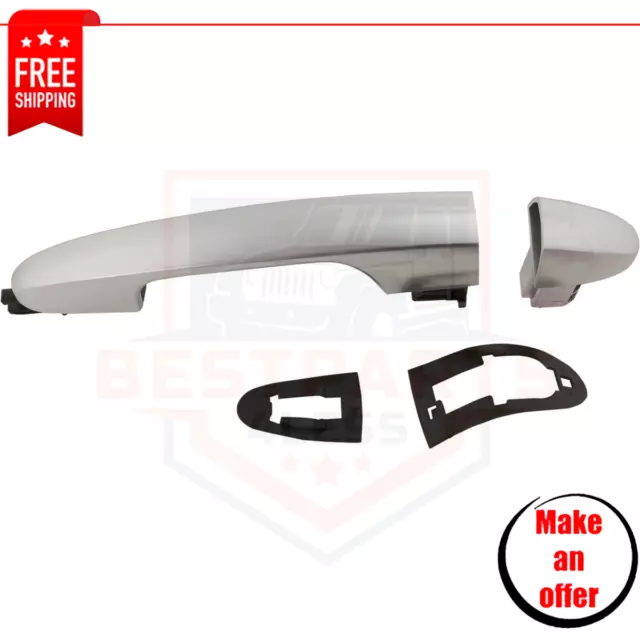 Exterior Door Handle silver left side for 2014-2016 Fiat 500L Easy, Lounge, Pop