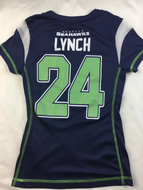NFL Seattle Seahawks Marshawn Lynch Replica Jersey SIZE: GIRLS 7/8 Used