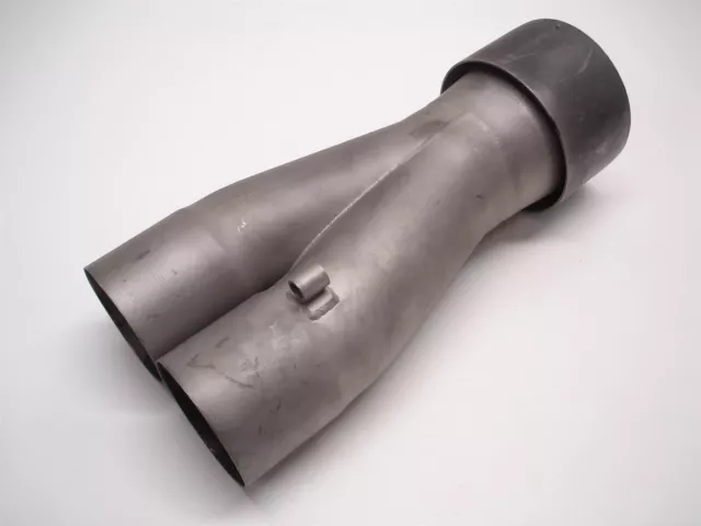 NASCAR STAINLESS STEEL HEADER TRI-Y EXHAUST COLLECTOR DUAL 2.375" x 3.5" x 10.1"