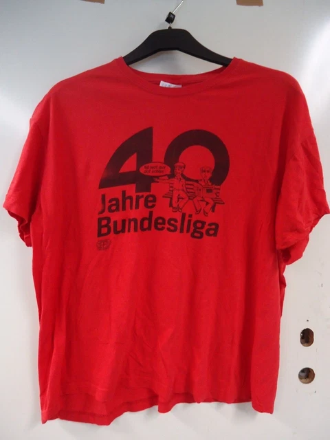 bayer 04 leverkusen trikot 40 Jahre Bundesliga ROT XL Fan T Shirt Vintage