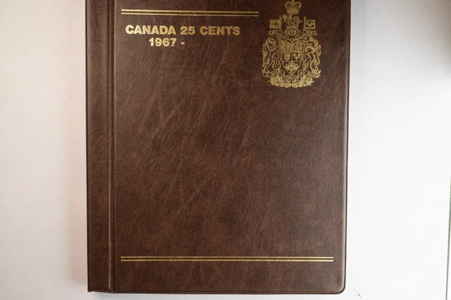 RARE 142-Coin Lot of Canada 25 Cents 1967-2020 in Guardmaster Album