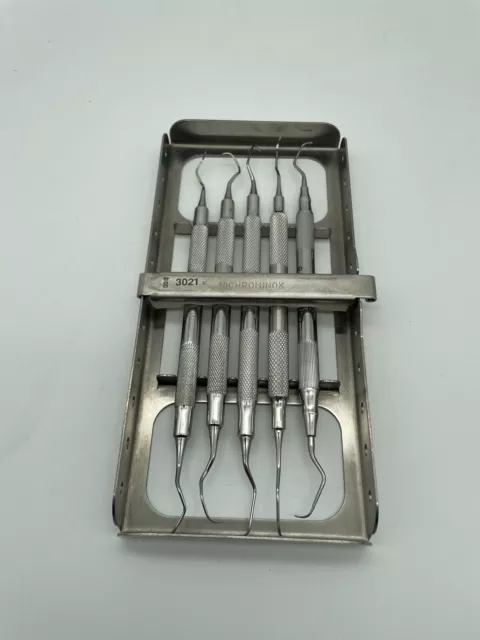 Scaler Küretten 5 Stück - Set / Zahnarzt / Dental Inkl. Aufbewahrungsbox