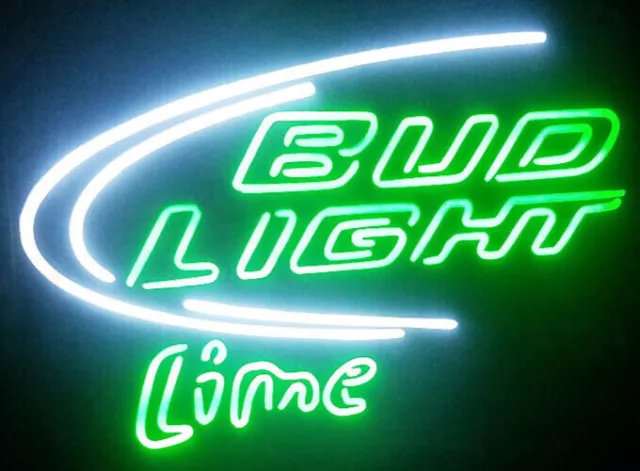 Bud Light Lime beer LED neon sign 15"x12" pub, man cave, beer sign, bar