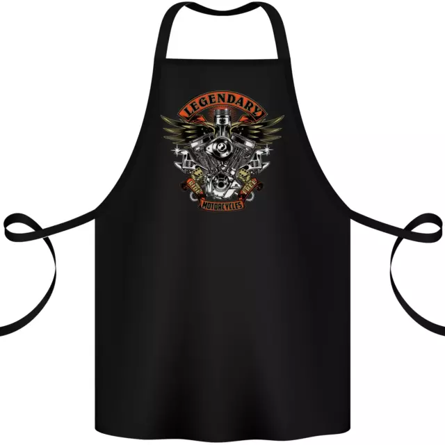 Legendary Motorcycles Motorbike Biker Cotton Apron 100% Organic