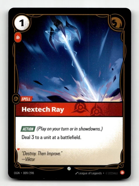 RIFTBOUND TCG HEXTECH Ray 009/298 (C) - Origins £1.79 - PicClick UK