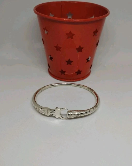 Bracelet Jonc Argent Massif 950‰ - Ornement Or - Marque SoaArtShop Vangovango Gasy - Neuf