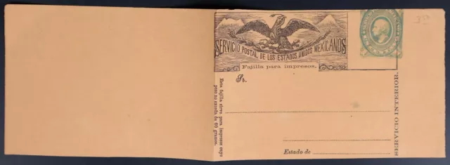 MayfairStamps Mexico Interior Service 1 Cent Mint Wrapper aah_95003