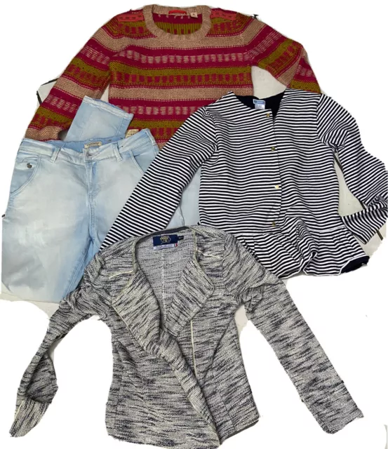 LOT FILLE 12 Ans Jean Boyfriend Pull Scotch R belle Veste Jacadi