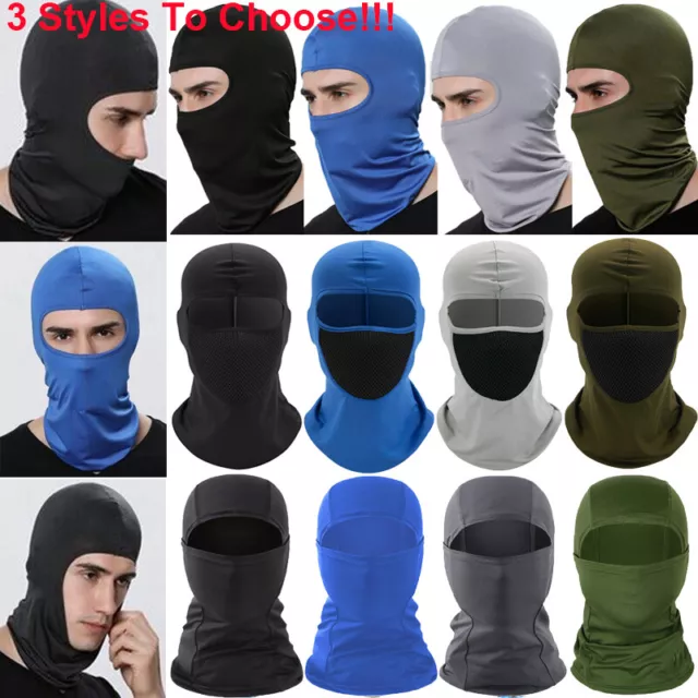 Tactical Balaclava Face Masks Thin UV Protection Ski Sun Hood for Men Women New.