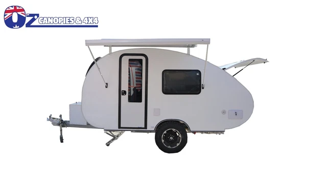Compact Caravan Teardrop Camper Rv Campervan - Oz Canopies & 4X4