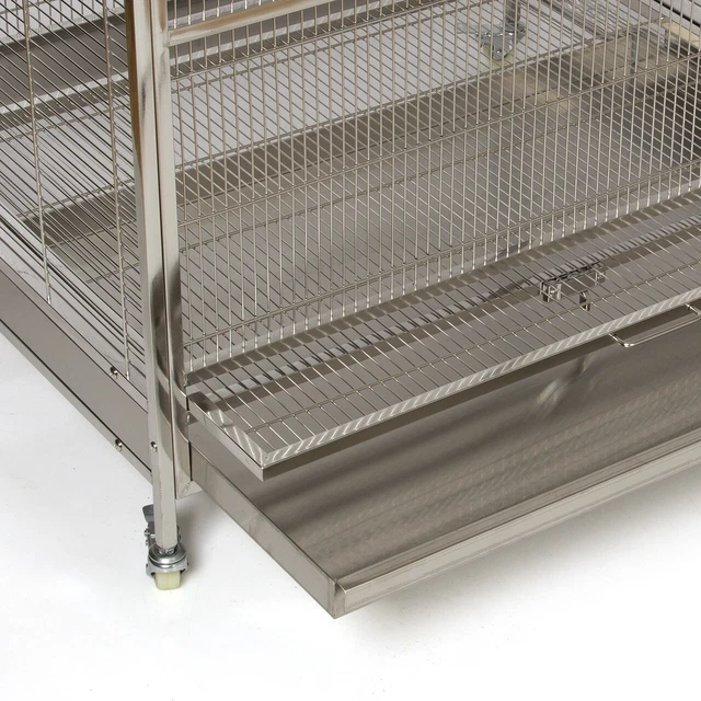 Voliera Per Uccelli In Alluminio Homgoday - 179x100x185 Cm, Per Canarini E Cocorite - Foto 5