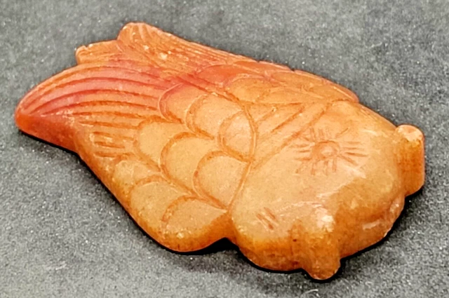 Ancient Bird Sculpture of Old Hetian Jade Crafts Hongshan Culture