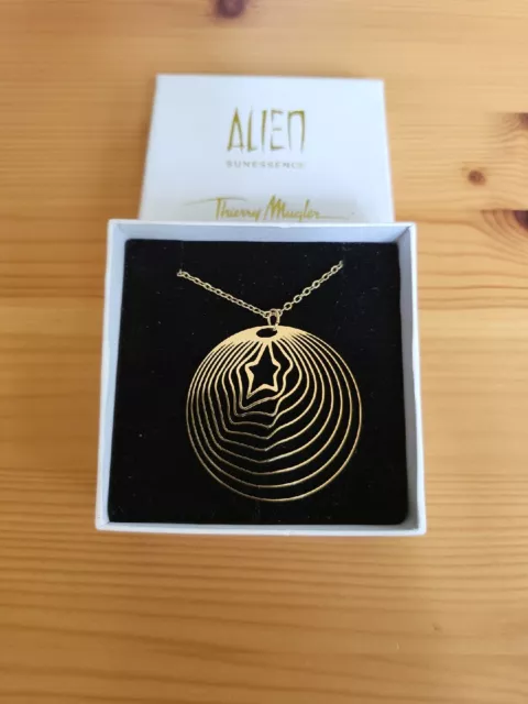 Thierry Mugler Alien Sunessence Pendant Necklace New In Box RARE NIB