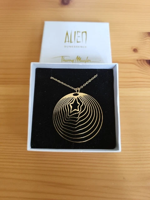 Thierry Mugler Alien Sunessence Pendant Necklace New In Box RARE NIB Thierry Mugler Alien Sunessence Pendant Necklace New In Box RARE NIB