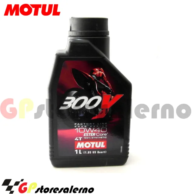 1 Litro Olio Motore Motul 300V 10W40 4T 100% Sintetico Moto Racing Royal Enfield