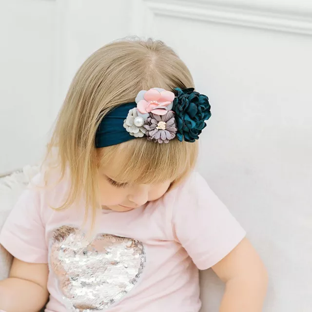 Bébé Enfants Bandeau Rose Fleur pour Cheveux Fille Bijoux de Gris