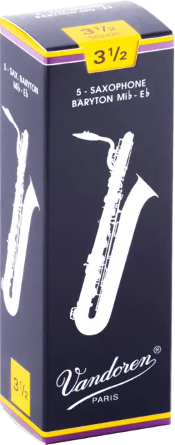 boite 5 anches saxophone BARYTON VANDOREN Mib TRADITION. SR 2435 - force 3.5