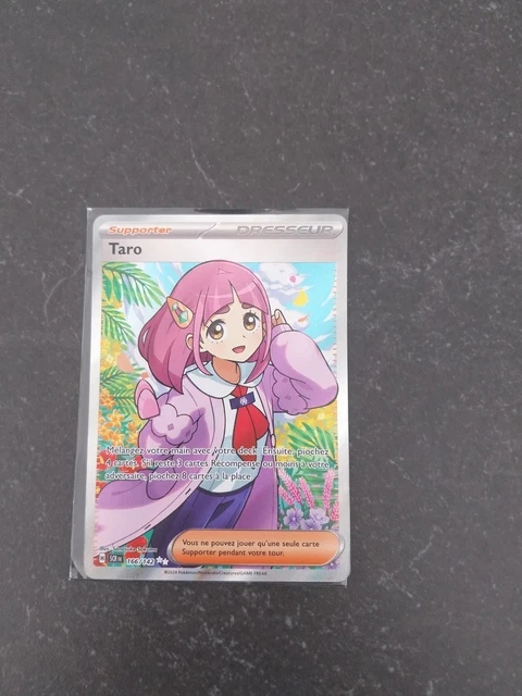 Carte Pokémon Taro 166/142 Ultra Rare (UR) – Écarlate Et Violet 7 Couronne Stellaire – Neuve Et Originale Avec Protection