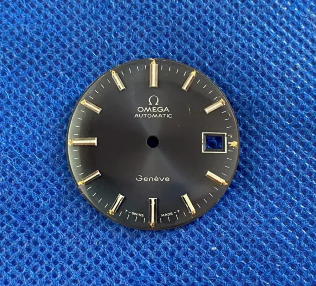 Genuine Omega Automatic Geneve Blue dial 29.5 mm for 562, 565 NOS (1/15764)