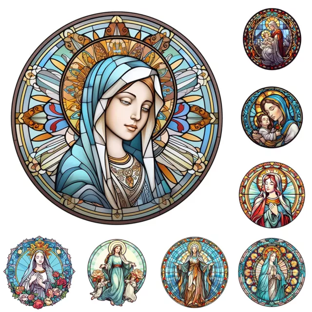 5D Art Round DIY Full Drill Diamond Painting Jesus Blessed Virgin Embroidery Kit