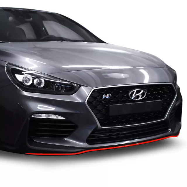 Spoilerschwert Hyundai I30N Neon Rot Frontspoiler Folie Zubehör Tuning D017