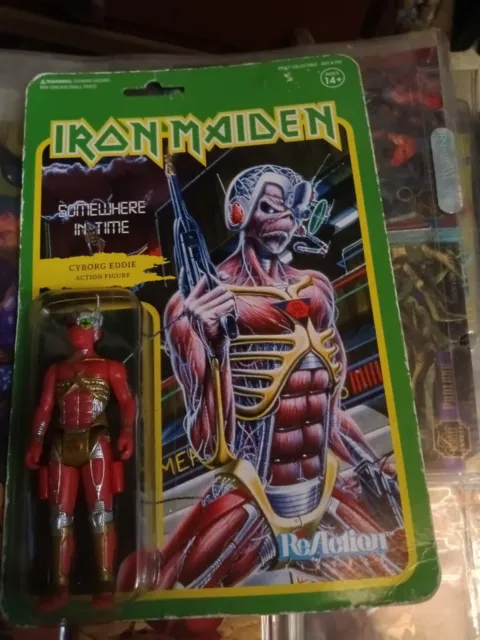 IRON MAIDEN Somewhere In Time Cyborg Eddie ReAction Figure Limited Ed. Hvy Metal