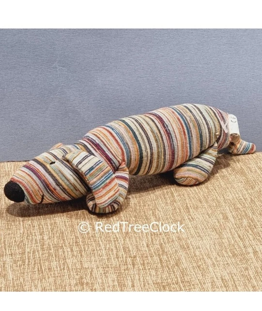 JELLYCAT FOR MUJI Small Dachshund Sausage Dog Soft Toy 8" Plush P08759