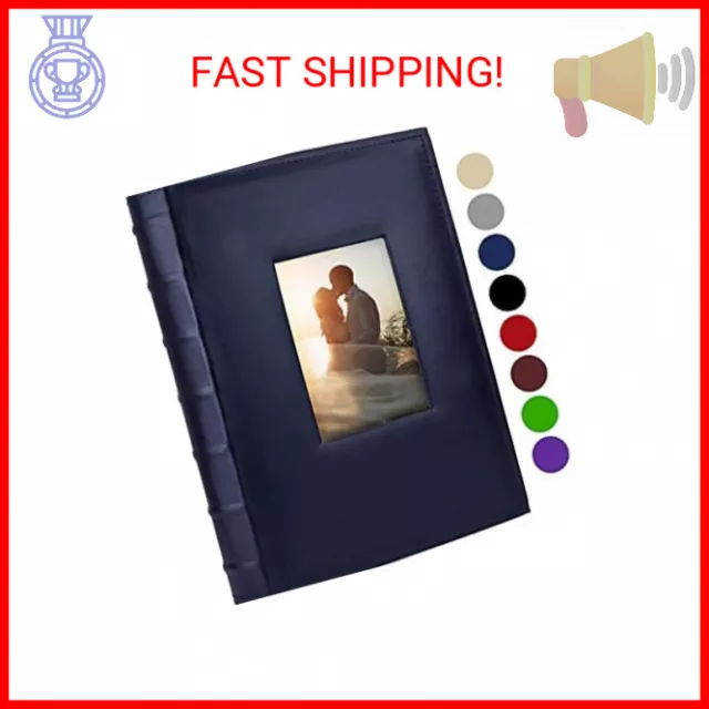 Vienrose Photo Album 4x6 300 Photos with Memo Area Leather Cover Large Capacity