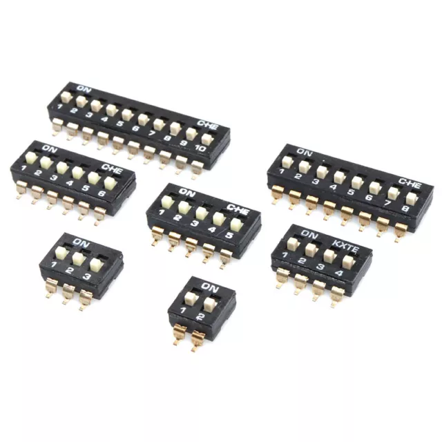 Toggle Switch 2 3 4 5 6 7 8 ~ 10 Way DIP DIL Switch PCB Patch Black SMD 1~100Pcs