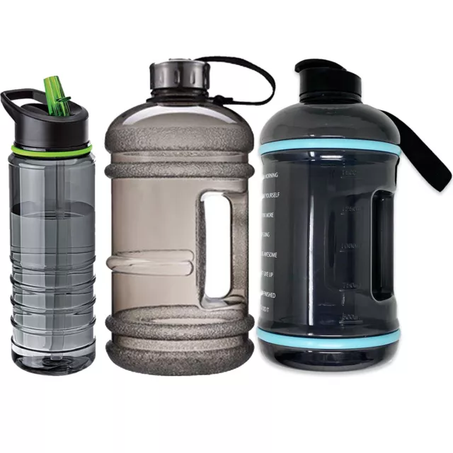 700ml / 2L Gym Water Bottle BPA Free Large Sport Training Camping Drink Kettle