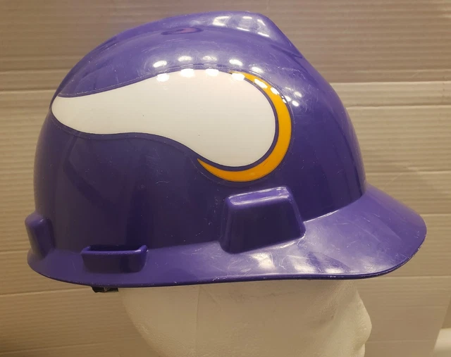 MINNESOTA VIKINGS HARD Hat Helmet Medium MSA V-Gard Adjustable NFL