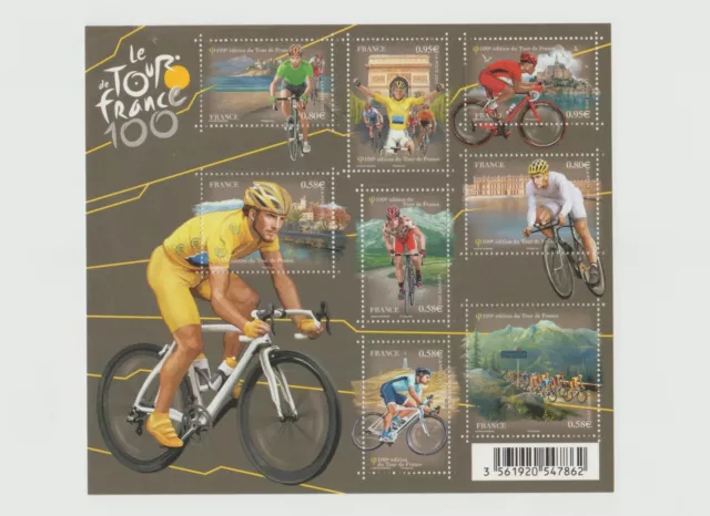 France 2013 Bloc Feuillet Yvert Tellier F4755 Le Tour de France 100 ème Edition