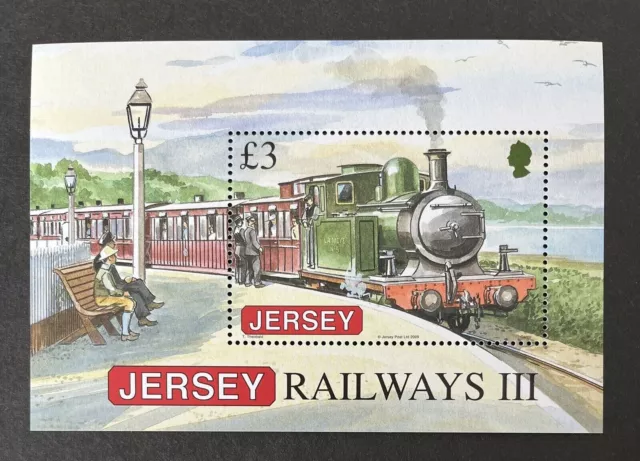 Jersey 2009 Mnh Railway History Mini Sheet Ms1439