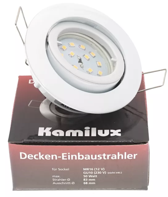 LED Einbaustrahler K9451 Ultra Flach Deckenspot Rostfrei 25° Schwenkbar DIMMBAR