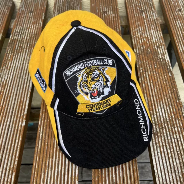 Richmond Tigers Vintage Hat 2008 Centenary Edition Members Cap AFL VFL Silver 2