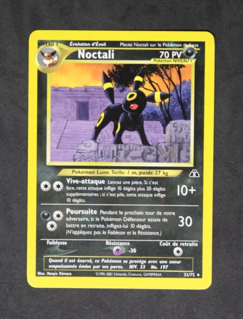 carte pokemon 32-75 Noctali Rare Non Holo 2ème édition Néo Discovery