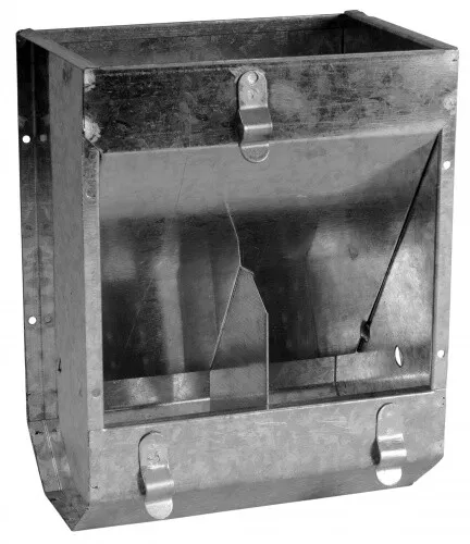 Machine d'alimentation pour lapins machine d'alimentation pour lapins galvanisée 2 compartiments 2,5 kg