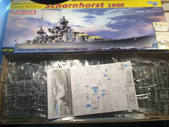 Bausatz Dragon - "Scharnhorst 1940" Maßstab 1:350 + Kanonenrohre