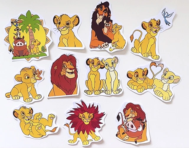LION KING DISNEY Stickers Mufasa Simba Scar £3.60 PicClick UK