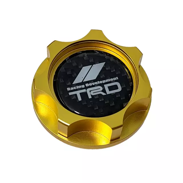 Gold Billet Oil Engine Filler Cap For Toyota Scion Corolla Trd Carbon Fiber